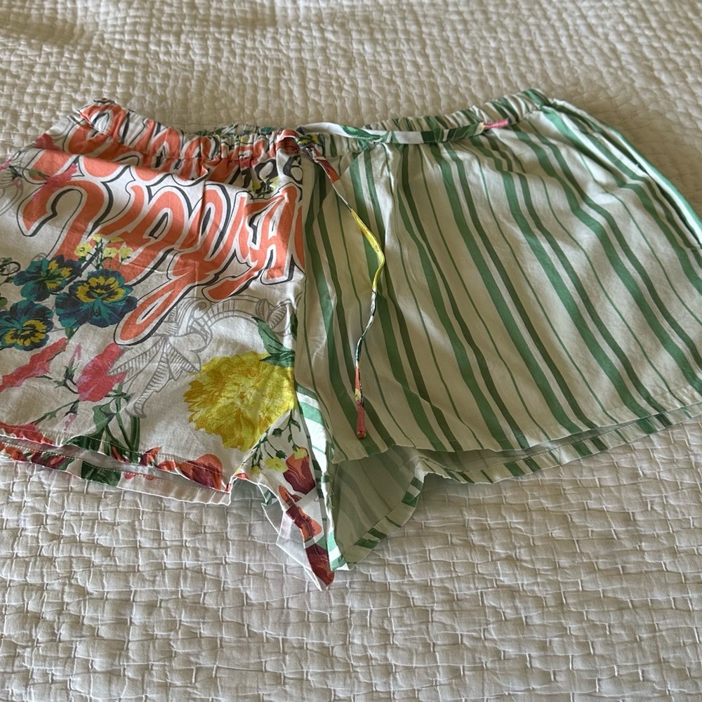 Oversized Shirt & shorts set by Anthropologie. Size L NWOT - Picture 3 of 12